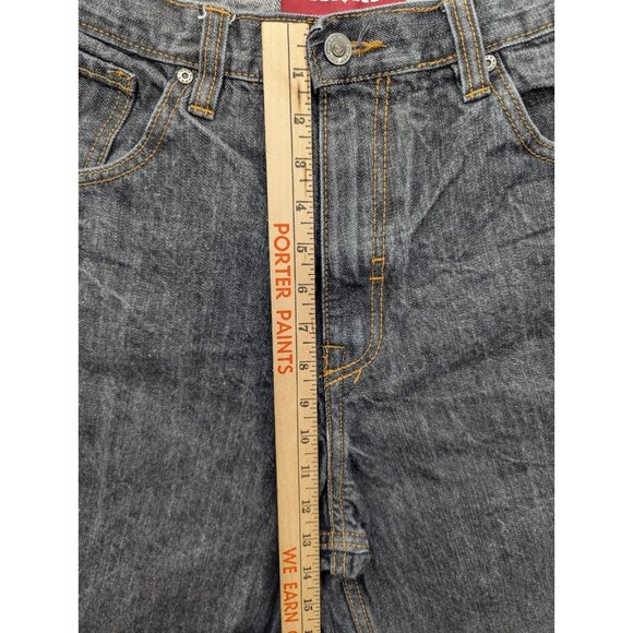 Rocawear Denim Shorts Mens Size 38 Charcole Baggy Bermuda Relaxed 100% Cotton - Picture 6 of 16